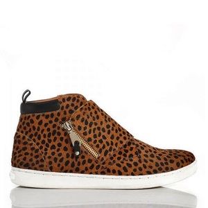 Rebecca Minkoff Cheetah Print Calf Fur Sneakers